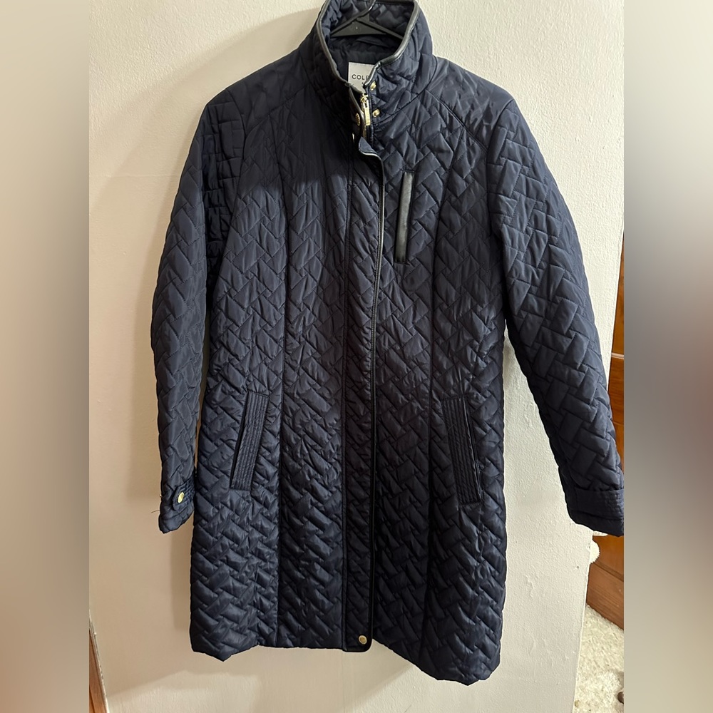 Cole Haan Navy Trench Coat